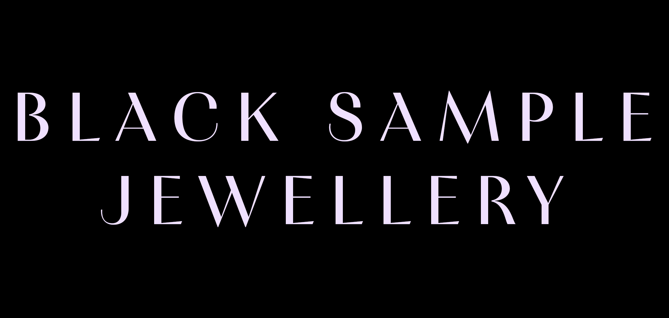 Black Sample Jewellery